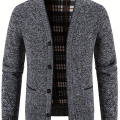 Knitted Warm Thick Cardigan Men's Casual Jacket Coat For Fall Winter