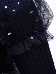 Girls Puff Sleeve Tutu Princess Dress for Christmas Party