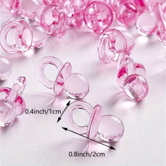 50pcs Mini Pacifier Party Decoration Plastic Pellets