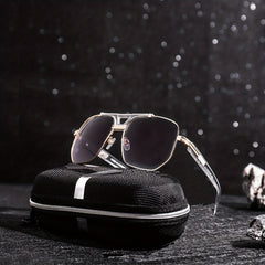 Men's Square Frame Sunglasses Unisex Steampunk UV Protection Glasses
