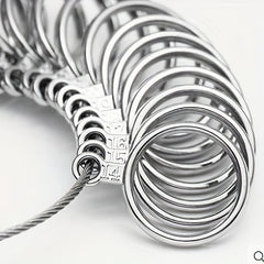 27pcs Stainless Steel Finger Sizer Measuring Ring Tool For Rings Size 1-13