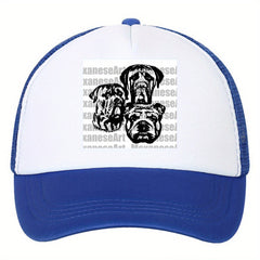 Adjustable Baseball Cap with Dogs Head Pattern for Fishing