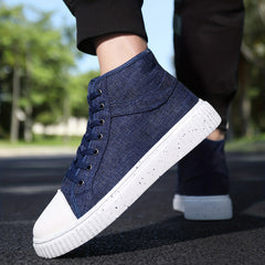 Men's High Top Canvas Skate Shoes Comfy Deodorant Sneakers