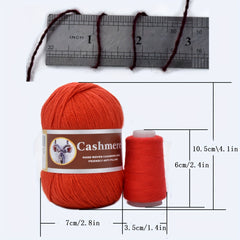 Hand Knitted Cashmere Yarn Anti Pilling Wool Middle Thick Crochet Yarn