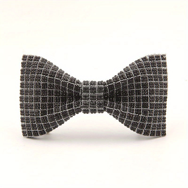 Men's Rhinestone Wedding Bow Tie Groom Decorative Accessories