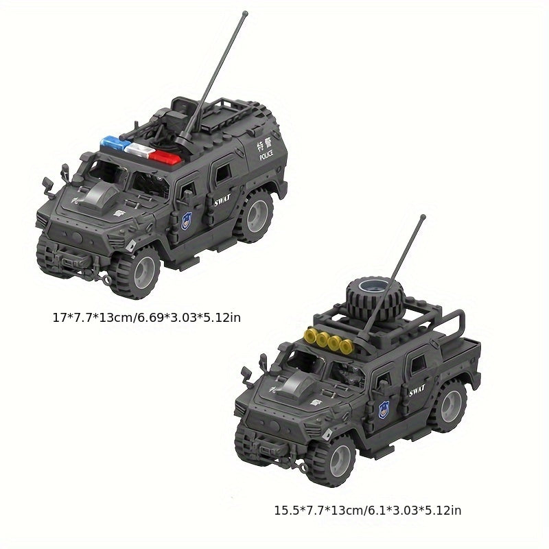 Building Blocks Toy Set for 2 Armored Vehicles