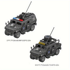 Building Blocks Toy Set for 2 Armored Vehicles