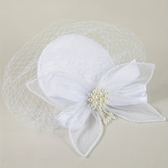 Satin Bowknot Head Piece With Duck Billed Clip Fascinator