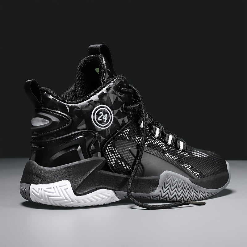 Boys' High Top Basketball Shoes for Outdoor Activities