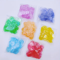 100pcs Transparent Plastic Round Game Markers