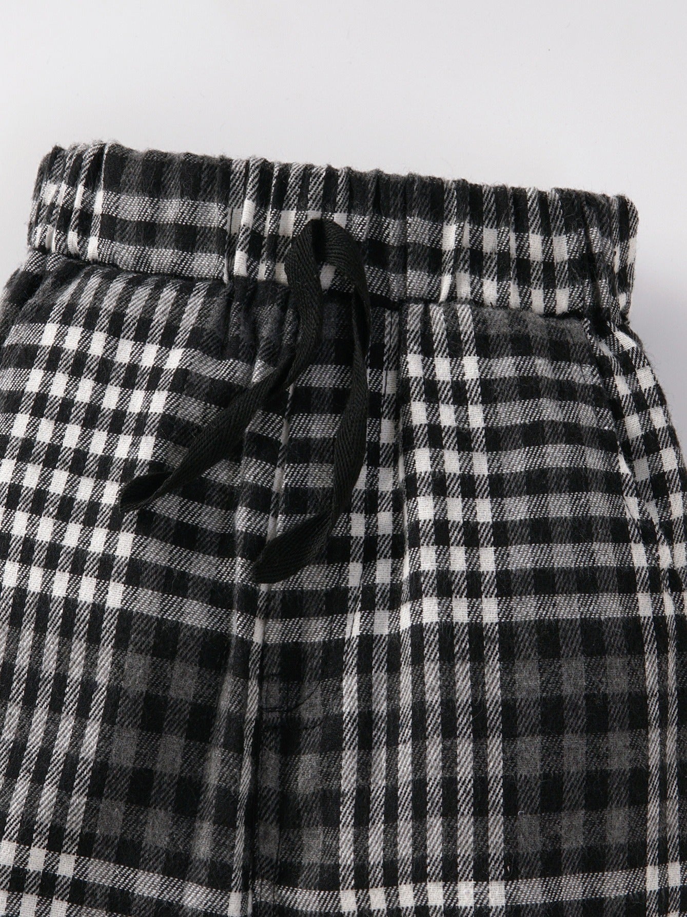 Toddler Boys Plaid Pattern Casual Pants