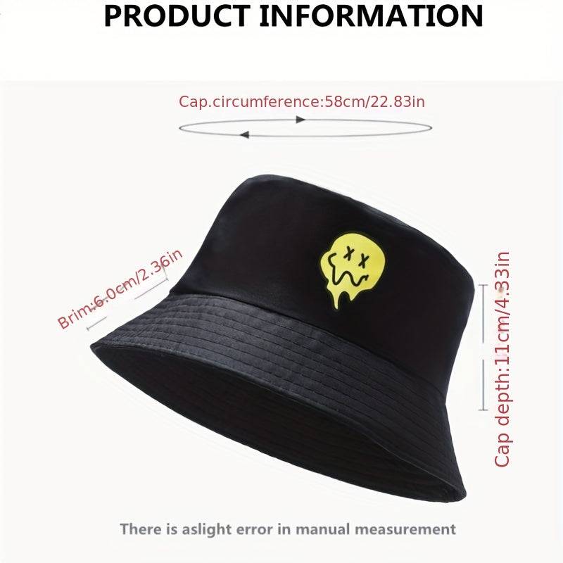 Printed Reversible Sunscreen Bucket Hat for Outdoor Activities