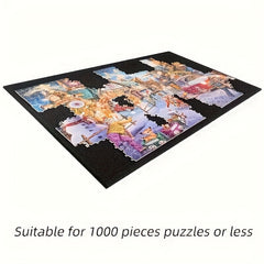 1000 Piece Puzzle Mat with Foldable Storage Blanket Dark Grey