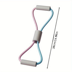 8 Shaped Fitness Tensioner Resistance Stretch Rope for Body Training