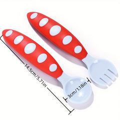 Baby Spoon Fork Set for Food Supplement Tableware