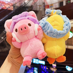 Plush Pig Cat Claw Doll Keychain Pendant Toy Gift