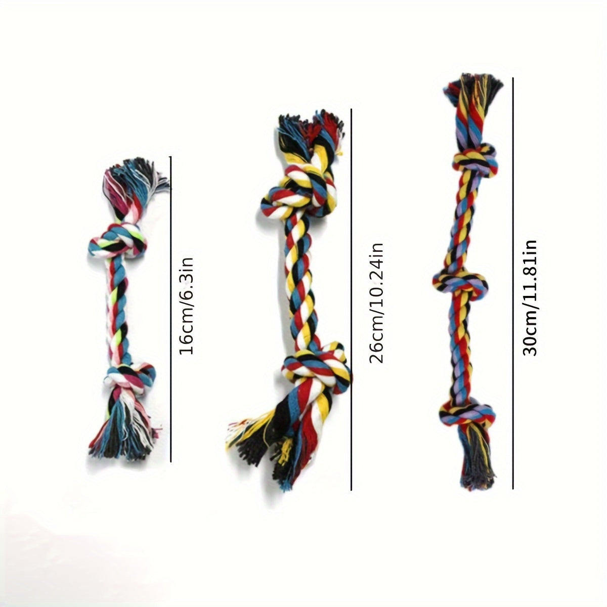 1pc Dog Toy Molar Bite Rope Knot Chew Toy
