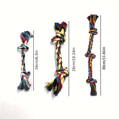 1pc Dog Toy Molar Bite Rope Knot Chew Toy