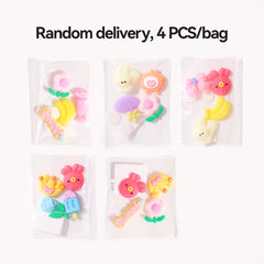 4pcs 3D Cartoon Water Cup Stickers DIY Decoration Material