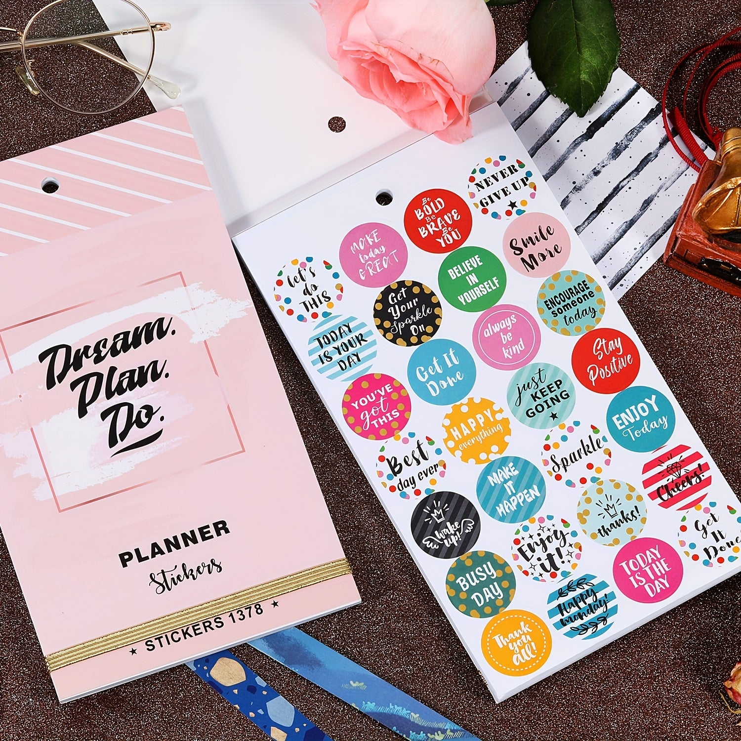 Fun Planner Sticker Pack - 28 Pages of Easy Peel Stickers