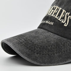 Los Angeles City Hat Baseball Cap Letter Embroidery Vintage Dad Hat