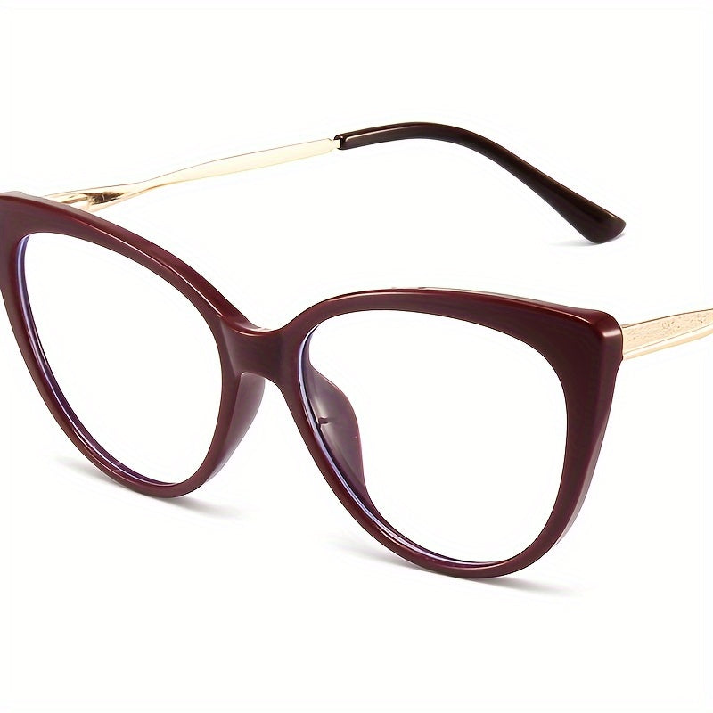 Anti Blue Light Cat Eye Glasses Metal TR90 Frame