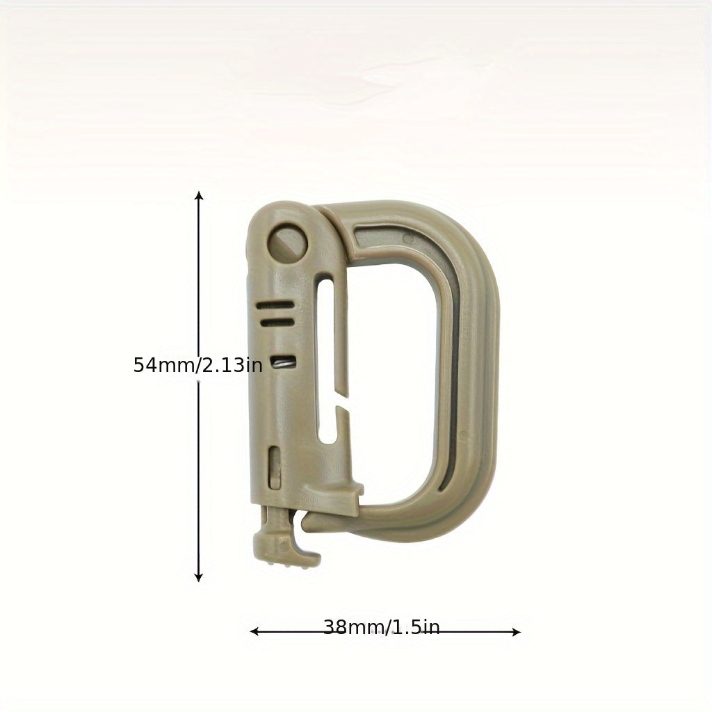 D Shaped Quick Release Buckle for Backpack Camping Hiking