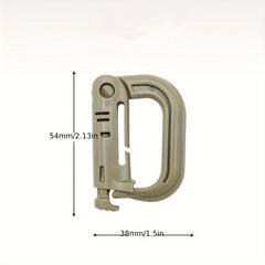 D Shaped Quick Release Buckle for Backpack Camping Hiking
