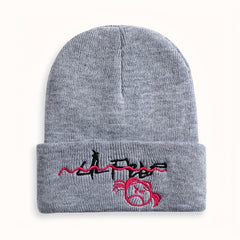 Men's Embroidered Beanie Hat
