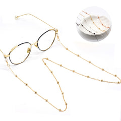 Metal Men Eyeglass Chains Reading Beaded Glasses Chain Necklace