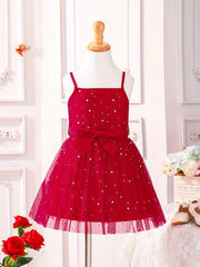 Girls' Sparkle Stars Mesh Cami Dress