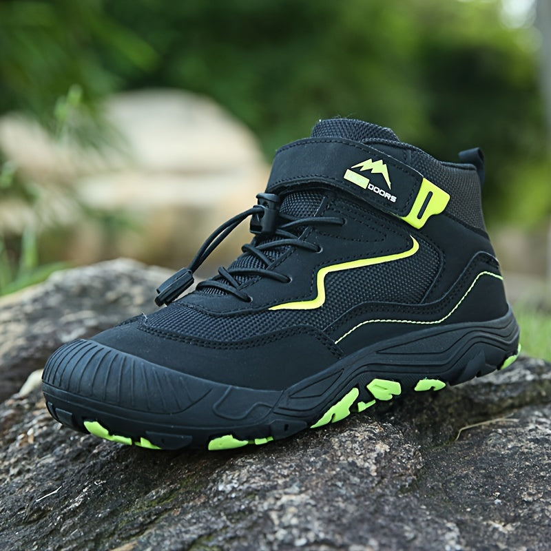 Boys' High Top Trekking Shoes - Comfy Non Slip Durable Soft Shoes