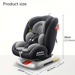 360 Rotating Baby Car Seat & Portable for Child Safety