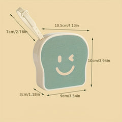 Cartoon Toast Cosmetics Box Plastic Jewelry Storage Drawer