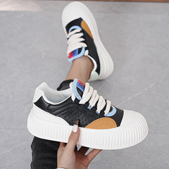 Women's Round Toe Board Shoes College Style Sneakers