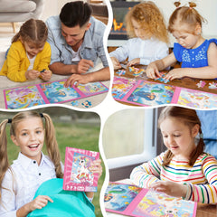 Magnetic Puzzles for Kids Toddler Book to Develop Creativity and Motor Skills