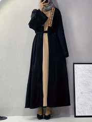 Party Abaya Robe Women's Geo Embroidered Maxi Robe