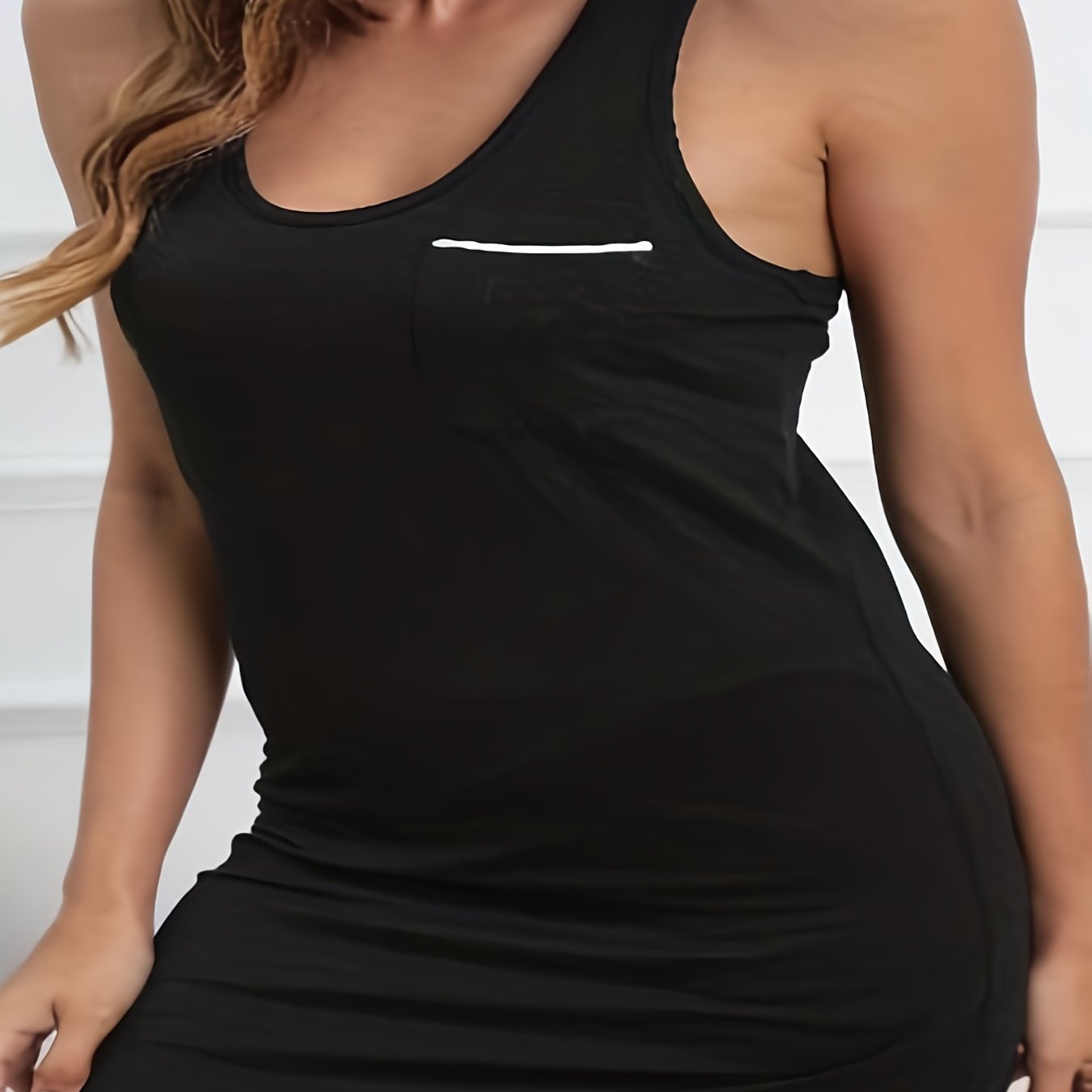 Loungewear Dress Women's Scoop Neck Racer Back Tank Nightdress