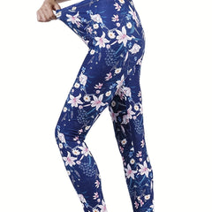 Floral Printed Yoga Pants High Waist Leggings