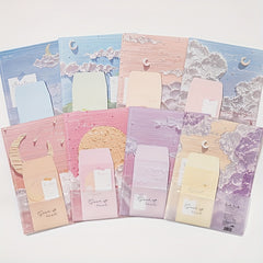 9pcs Floral Writing Paper Set with Matching Envelopes