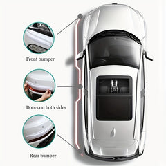 2pcs Car Bumper Protector Strip Guard Corner Anti Collision Styling Mouldings