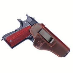 Leather CCW 1911 Holster Compatible With Colt Springfield Sig Browni