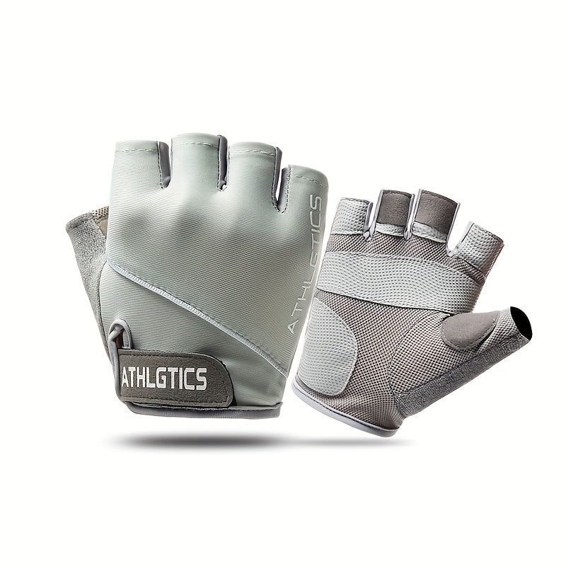 Breathable Half Finger Sports Gloves with Non Slip Grip