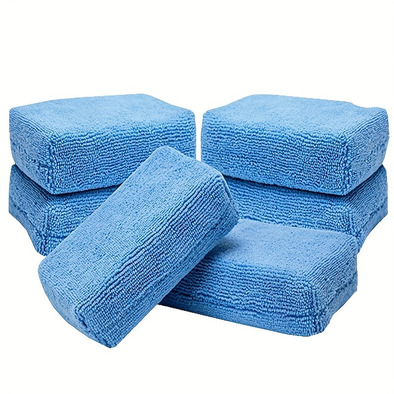 5pcs Microfiber Towel Cloth Squares for Car Wash Waxing Polishing Sponge