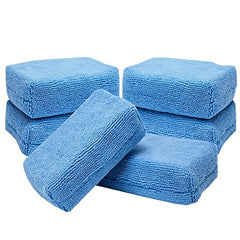 5pcs Microfiber Towel Cloth Squares for Car Wash Waxing Polishing Sponge