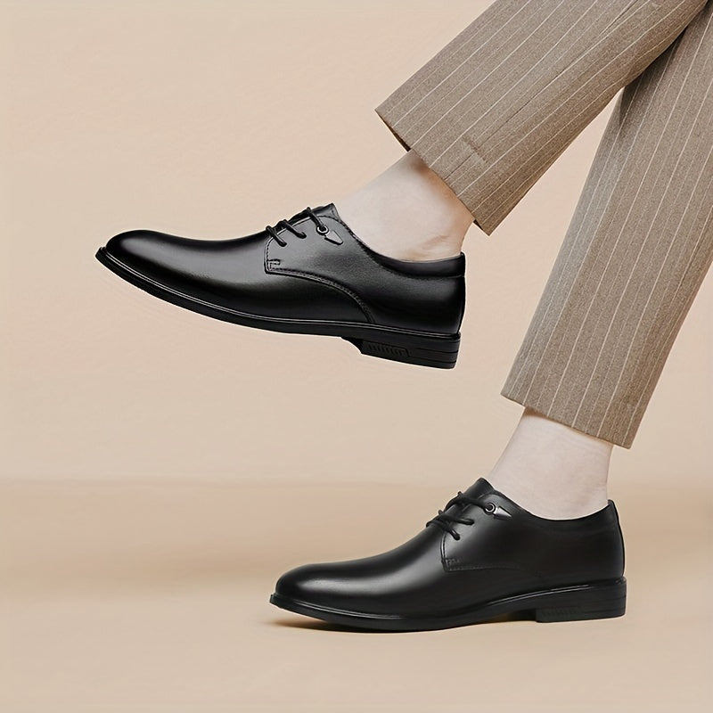 Men's Leather Derby Shoes Wear resistant Non Slip Dress Shoes