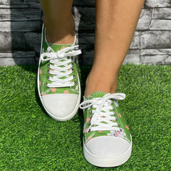Women's Floral Pattern Comfortable Lightweight Walking Shoes