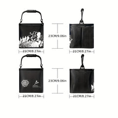 Foldable Fishing Bucket with Rope Handle Thickened Barrel Water Bucket