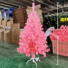 Pink Artificial Christmas Tree with Foldable Stand and 300 Tips