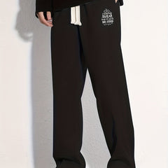 Men's Stylish Cotton Sweatpants: Casual Loose Fit Drawstring Pants